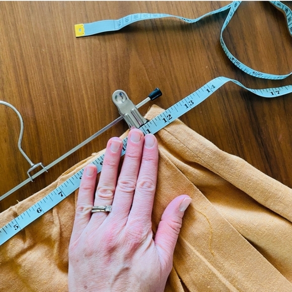 Vintage Express Linen Blend Wrap Mini Skirt - Picture 6 of 9